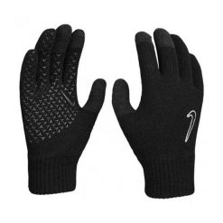 Rękawiczki męskie Nike Tech and Knit Grip Gloves. Czarne rękawiczki męskie Nike, bez wzorów. Za 89.99 zł.