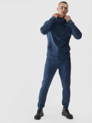 4F Spodnie treningowe szybkoschnące męskie - granatowe 3XL. Niebieskie spodnie sportowe męskie 4f, z dzianiny. W wyprzedaży za 149.99 zł.