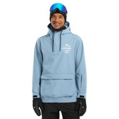 Kurtka snowboardowa męska W3 Prags. Niebieskie kurtki męskie SIROKO, l, bez wzorów, z softshellu, bez kaptura, narciarskie. Za 844.00 zł.