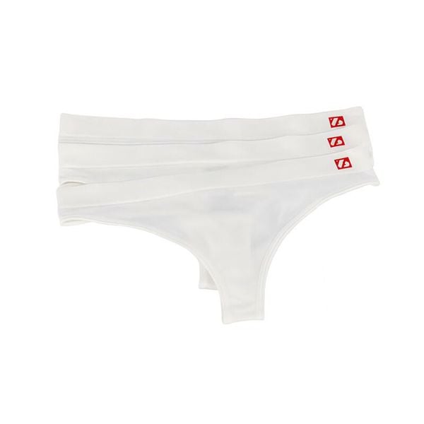 US-001 String - Stringi, Zestaw 3, Biały. Białe stringi damskie BARNETT, l, bez wzorów, z elastanu. Za 89.00 zł.