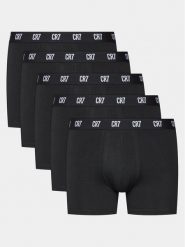 Cristiano Ronaldo CR7 Komplet bokserek 8123-49-2902 Czarny. Czarne bokserki męskie Cristiano Ronaldo CR7, bez wzorów, z bawełny. Za 229.99 zł.