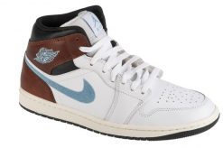 Buty sportowe Sneakersy męskie, Air Jordan 1 Mid. Białe buty sportowe na co dzień męskie Jordan, z materiału, bez zapięcia, trekkingowe. Za 559.99 zł.