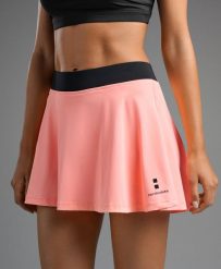 Spódnico-szorty Damskie do Tenisa/Padla Elegance. Brązowe szorty damskie NORDICDOTS, bez wzorów, z materiału. Za 230.00 zł.