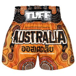 Spodenki treningowe TUFF Australia. Brązowe szorty damskie TUFF, bez wzorów, sportowe. Za 149.00 zł.