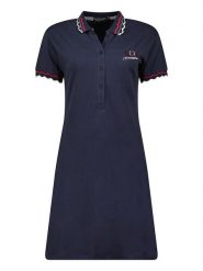 Canadian Peak Sukienka polo "Jamaeleak" w kolorze granatowym rozmiar: M. Niebieskie sukienki damskie Canadian Peak, m, bez wzorów, z bawełny, bez kołnierzyka, bez ramiączek, midi. Za 100.75 zł.