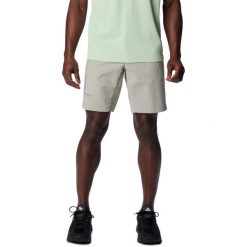Męskie spodenki turystyczne Columbia Wanoga Lightweight. Szare szorty męskie Columbia, z elastanu, bez kołnierzyka. Za 427.00 zł.
