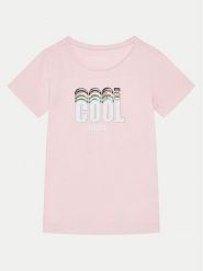 Guess T-Shirt K5RI17 K6YW4 Różowy Regular Fit. Czerwone koszulki dziewczęce Guess, z aplikacjami, z bawełny, bez ramiączek. Za 59.99 zł.