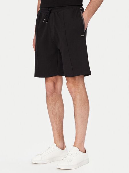 BOSS Szorty sportowe Sense 50561490 Czarny Regular Fit. Czarne szorty męskie Boss, m, z bawełny. Za 235.99 zł.