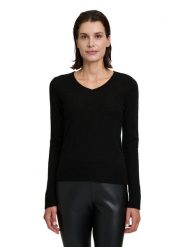 Betty Barclay Kaszmirowy sweter w kolorze czarnym rozmiar: 40. Czarne swetry klasyczne damskie Betty Barclay, z kaszmiru, bez kołnierzyka. Za 193.95 zł.