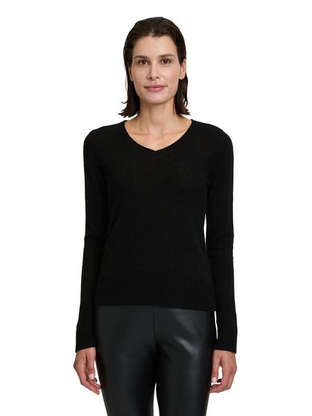 Betty Barclay Kaszmirowy sweter w kolorze czarnym rozmiar: 40. Czarne swetry klasyczne damskie Betty Barclay, z kaszmiru, bez kołnierzyka. Za 193.95 zł.