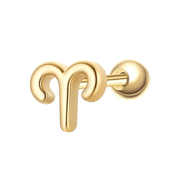 Glanzstücke München Piercing Sterling Silber gelbgold Kolczyki 1 ct Damski. Żółte kolczyki damskie Glanzstücke München, pozłacane. Za 110.49 zł.