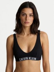 Calvin Klein Swimwear Góra od bikini LV00Q61211 Czarny. Czarne bikini damskie Calvin Klein Swimwear, bez wzorów. Za 229.99 zł.