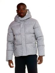 Bluza z wełna z kaptur na co dzień na siłownię. Szare bluzy z kapturem męskie LEONE 1947 APPAREL, m, z wełny. Za 273.61 zł.