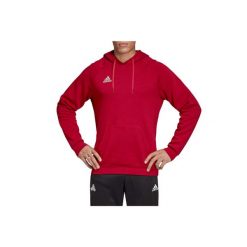 Adidas Tan Hooded Sweatshirt, męska bluza. Czerwone bluzy bez kaptura męskie Adidas, m, z bawełny. W wyprzedaży za 238.40 zł.