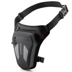 Torba motocyklowa Rockbros na nogę, udo, pas, ramię - czarna. Czarne torebki klasyczne damskie ROCKBROS, bez wzorów, z materiału, duże, bez dodatków. Za 129.99 zł.
