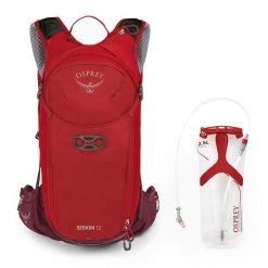 Plecak rowerowy męski Osprey Siskin. Czerwone plecaki męskie Osprey, bez wzorów. W wyprzedaży za 538.30 zł.