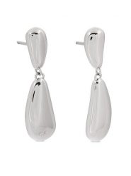 Calvin Klein Kolczyki 35000606 Srebrny. Szare kolczyki damskie CALVIN KLEIN, metalowe. Za 279.99 zł.