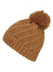Protest Czapka "Paisley" w kolorze jasnobrązowym rozmiar: 55 cm. Brązowe czapki zimowe damskie Protest, ze splotem. Za 65.07 zł.