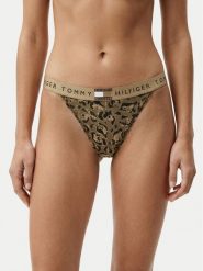 Tommy Hilfiger Stringi UW0UW06499 Beżowy. Brązowe stringi damskie Tommy Hilfiger, xs, bez wzorów, z bawełny. Za 99.99 zł.