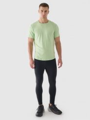 4F Legginsy do biegania szybkoschnące męskie - szare XXL. Szare spodnie sportowe męskie 4f, z dzianiny. W wyprzedaży za 129.99 zł.