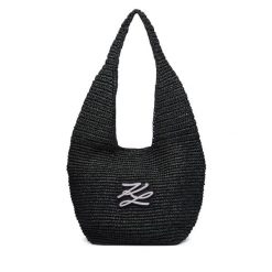 Torebka KARL LAGERFELD. Czarne torebki klasyczne damskie Karl Lagerfeld, bez wzorów, bez dodatków. Za 779.99 zł.