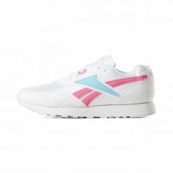 Uniseksowe buty sportowe RAPIDE MU. Białe buty sportowe na co dzień męskie Reebok, z nylonu, bez zapięcia, do biegania. Za 360.00 zł.