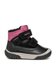 Geox Kozaki B Omar Girl Wpf B462LC 022FU C0922 S Czarny. Czarne kozaki dziewczęce Geox, bez wzorów, ze skóry, bez obcasa. Za 329.99 zł.
