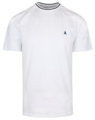 Jednokolorowa Męska Koszulka (T-Shirt) - Pako Jeans - Biała. Białe t-shirty męskie Pako Jeans, m, bez wzorów, z bawełny, bez kołnierzyka. Za 69.00 zł.