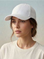Bawełniana czapka z daszkiem - biały. Białe czapki z daszkiem damskie Sinsay, bez wzorów, z bawełny. Za 9.99 zł.