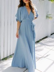 Milan Kiss Sukienka w kolorze błękitnym rozmiar: S. Niebieskie sukienki damskie Milan Kiss, na imprezę, s, bez wzorów, bez kołnierzyka, bez ramiączek, maxi. Za 158.47 zł.