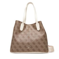 Torebka Guess. Brązowe torebki klasyczne damskie Guess, z aplikacjami, bez dodatków. Za 279.99 zł.