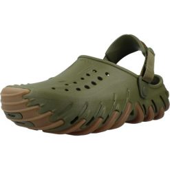 Sandały CROCS SANDALIA ECHO GUM RO CLOG Zielony. Zielone sandały męskie Crocs, z syntetyku, bez zapięcia. Za 388.99 zł.