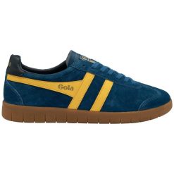 Zamszowe buty sportowe Gola Hurricane. Niebieskie buty sportowe na co dzień męskie Gola, z zamszu, bez zapięcia. Za 425.50 zł.