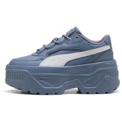Buty sportowe damskie Puma Karmen X tra. Niebieskie buty sportowe na co dzień damskie Puma, bez wzorów, z materiału. Za 390.00 zł.