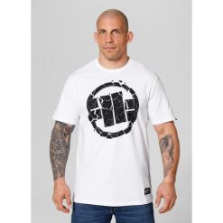 Koszulka bawełniana sportowy t-shirt dla dorosłych Scratch. Białe t-shirty męskie PITBULL, m, bez wzorów, z bawełny, bez kołnierzyka. Za 89.99 zł.