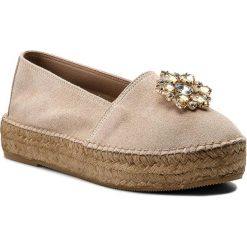 Espadryle EVA MINGE - Azuel 3E 18MJ1372388ES 203. Brązowe espadryle damskie Eva Minge, bez wzorów, ze skóry, bez obcasa, na płaskiej podeszwie. W wyprzedaży za 249.00 zł.