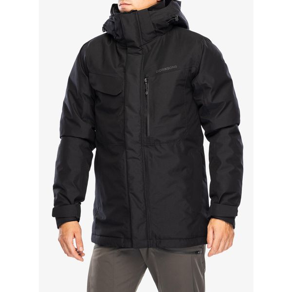 Kurtka ocieplana męska Didriksons Stefan Jacket. Czarne kurtki męskie Didriksons, na jesień, m, bez wzorów, sportowe, bez kaptura. Za 833.99 zł.