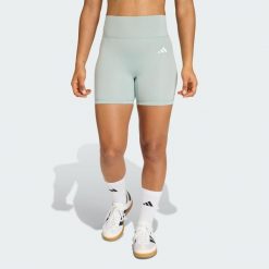 Krótkie legginsy Optime Essentials Workout. Zielone legginsy damskie Adidas, bez wzorów. Za 179.00 zł.