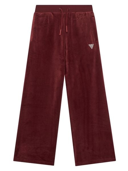 Guess Spodnie dresowe J4RQ16 K0232 Bordowy Regular Fit. Czerwone spodnie dziewczęce Guess, z dresówki. Za 139.99 zł.