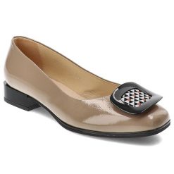 Beżowe Czółenka Armodo Eleganckie Obuwie Damskie Z Ozdobną Broszką. Brązowe broszki damskie Armodo. Za 409.00 zł.
