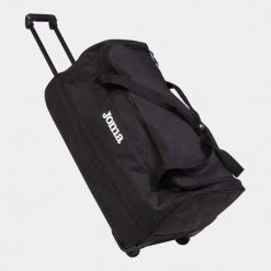 Torba sportowa treningowa na ramię z kółkami Joma Trolley. Czarne torby męskie na ramię Joma, bez wzorów, na ramię. Za 394.99 zł.