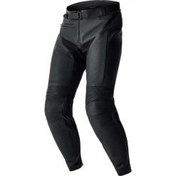 Krótkie skórzane spodnie motocyklowe RST T2 D3O. Czarne spodnie materiałowe męskie RST, bez wzorów, z materiału. Za 811.00 zł.