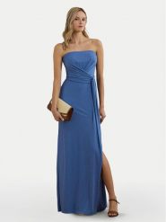 LAUREN RALPH LAUREN Sukienka wieczorowa 253963657002 Niebieski Regular Fit. Niebieskie sukienki damskie Lauren Ralph Lauren, bez wzorów, z syntetyku, wizytowe, bez kołnierzyka, bez ramiączek. Za 1,269.00 zł.
