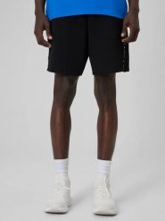 4F Szorty dresowe w kolorze czarnym rozmiar: XL. Czarne szorty męskie 4f, bez wzorów, z dresówki. Za 74.46 zł.