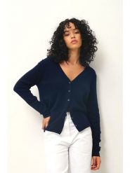 AUTHENTIC CASHMERE Kaszmirowy kardigan "Chalais" w kolorze granatowym rozmiar: S. Niebieskie kardigany damskie AUTHENTIC CASHMERE, s, bez wzorów, z kaszmiru. Za 348.08 zł.