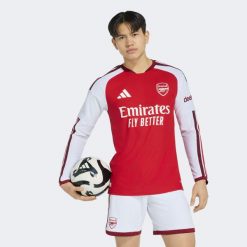 Koszulka podstawowa z długim rękawem Arsenal FC 26/27 Authentic. Czerwone koszulki męskie z długim rękawem Adidas, xs, z dzianiny, bez ramiączek, do piłki nożnej, climacool (adidas). Za 699.00 zł.