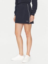 Guess Spódnica mini V5GD02 KCS01 Granatowy Regular Fit. Niebieskie spódniczki damskie Guess, s, z aplikacjami, z bawełny, mini. Za 139.99 zł.