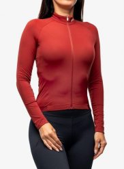 Bluza rowerowa damska POC W Ambient Thermal Jersey. Czerwone bluzy z kapturem damskie POC, na zimę, xs, z elastanu. Za 694.05 zł.