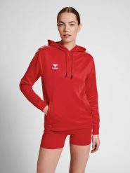 Damska bluza z kapturem Hummel hmlCORE XK poly. Czerwone bluzy z nadrukiem damskie HUMMEL, l, z materiału. Za 190.50 zł.