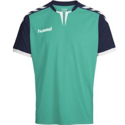 Koszulka sportowa HUMMEL core SS poly wielokolorowa. Czarne t-shirty sportowe męskie HUMMEL, s, z materiału, bez ramiączek, do biegania. Za 31.00 zł.